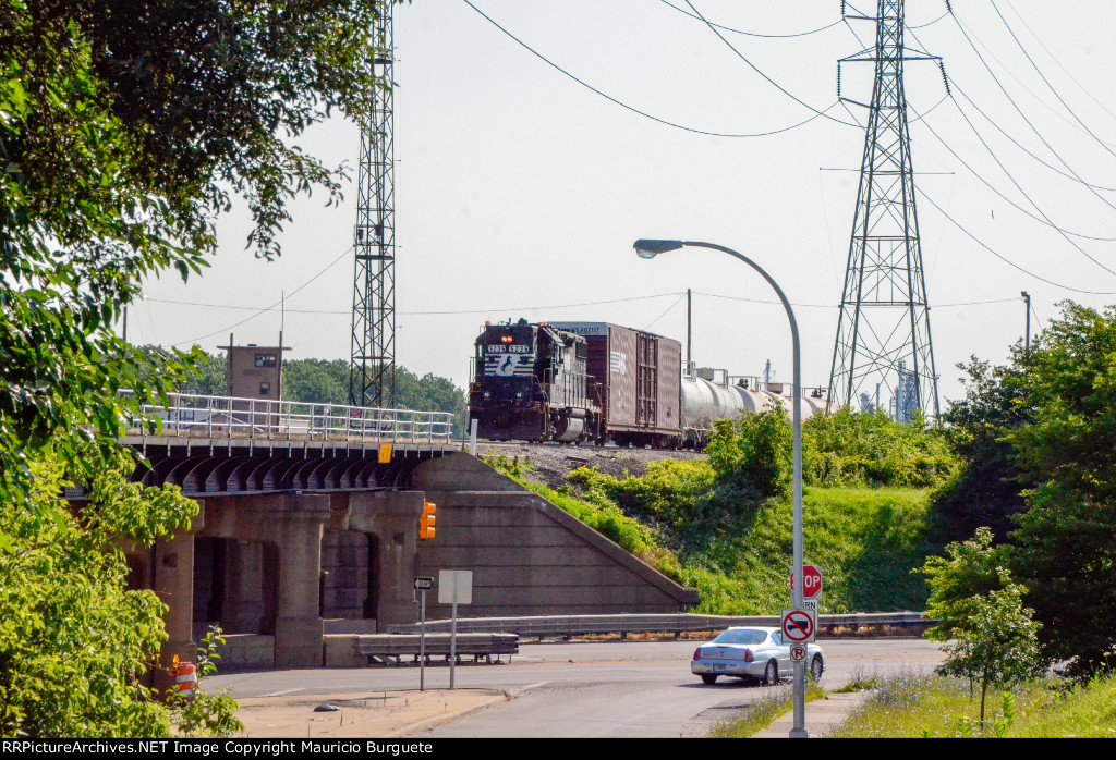 NS GP38-2 High nose Locomotive in the yard